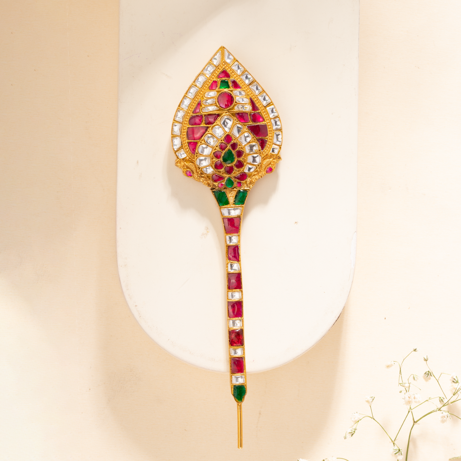 Vel Kundan Brooch